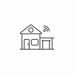 smart home icon sign vector