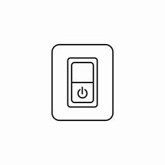 smart light switch icon sign vector