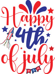 Happy 4th july usa.eps