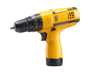 electric drill machine isolated 3d render on png