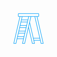 stepladder construction tool icon sign vector