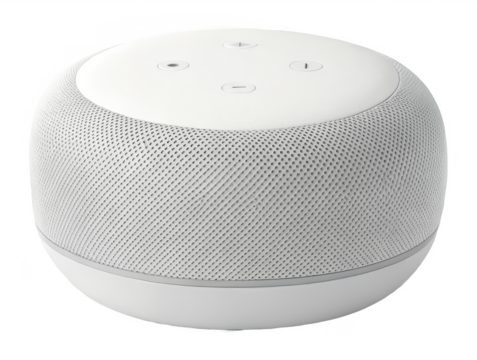 Voice assistant PNG smart home speaker PNG AI voice device PNG digital assistant gadget PNG virtual assistant technology PNG transparent background image
