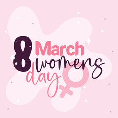 March 8 womens celebration. Vector