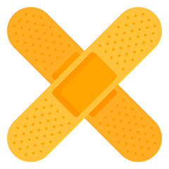 Medical band aid icon