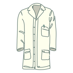 Doctor robe medical icon