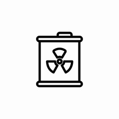 biohazard barrel icon sign vector