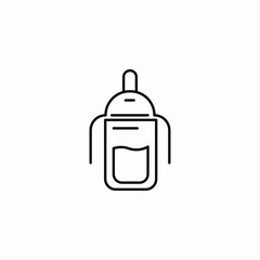 bottle nipple icon sign vector