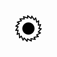 circular saw icon sign vector