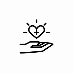 giving love icon sign vector