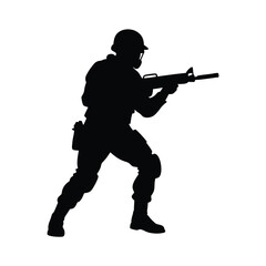 Soldier Ready Stance Rifle.
