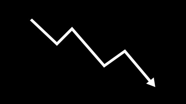 Downward Zigzag Arrow Animation, zigzag arrow pointing downward - Powered by Adobe