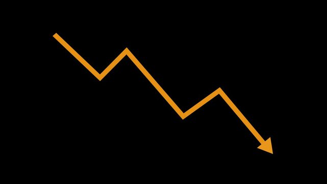 Downward Zigzag Arrow Animation, zigzag arrow pointing downward