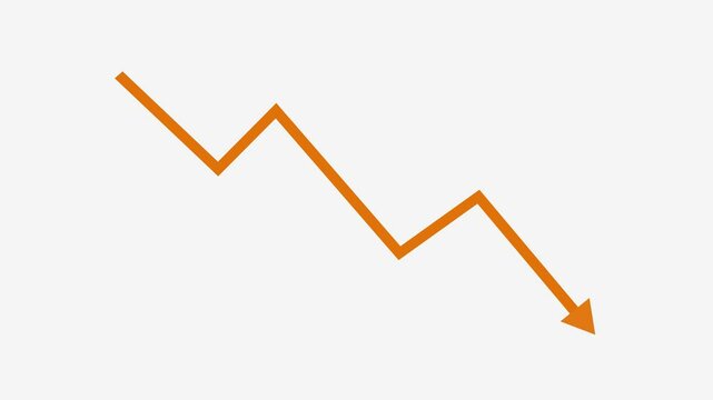 Downward Zigzag Arrow Animation, zigzag arrow pointing downward