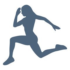 Running girl pose