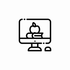 online education icon sign vector