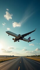 Obraz premium airplane at the airport