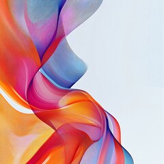 Abstract design of flowing vibrant colors.