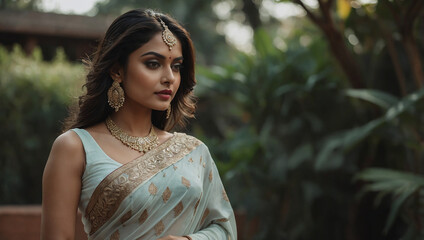 indian ai generated model influencer in saree