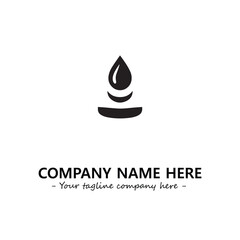Water drop logo company design vector illustration