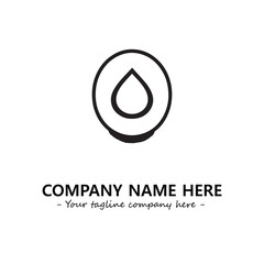 Water drop logo company design vector illustration