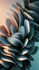 Obraz premium chaotic glitchy grids in warm hues