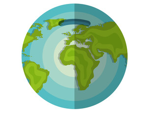 Earth Globe with Money Slot - Global Savings Concept