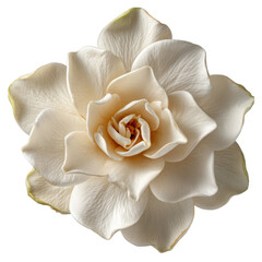 Cream-Colored Gardenia Flower Close-Up Macro Photography