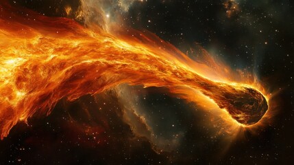 Obraz premium Fiery cosmic explosion (1)