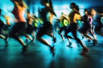 Group exercise in motion