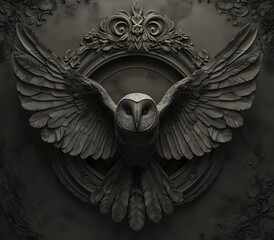 Portrait of owl animal for atmospheric as gothic 