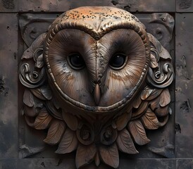 Portrait of owl animal for atmospheric as gothic 