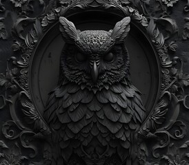 Portrait of owl animal for atmospheric as gothic 
