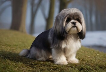 a little lhasa apso dog pic