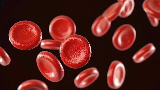 High-resolution close-up of red blood cells, commonly used for microscopic examination and medical diagnostics.
