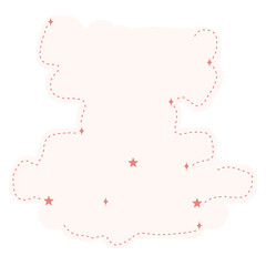 Light orange abstrack shape