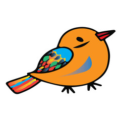  Cute Colorful Birds Vector