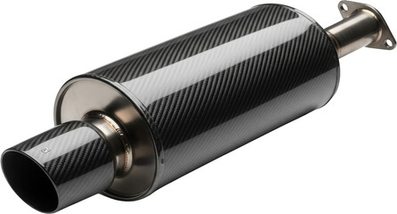 High Performance Carbon Fiber Exhaust Muffler for Automotive Tuning and Modification