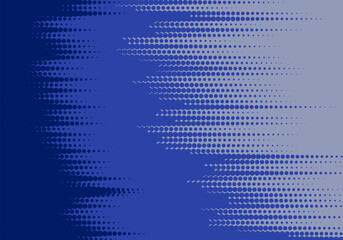 Naklejka premium Halftone dots gradient grunge texture background blue and black color pattern.