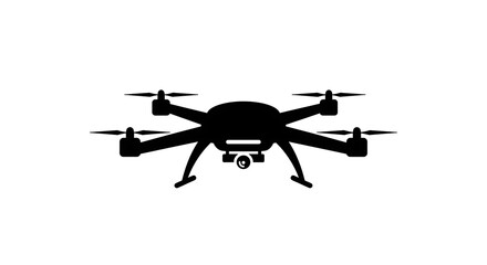 Flying Drone Silhouette for Aerial Photography and Videography