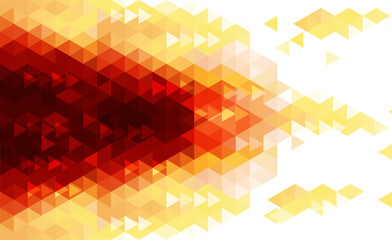 Geometric Triangle Background Red Yellow Gradient Mosaic Abstract Design Colorful Pattern With Stained Glass Texture Effect