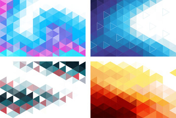 Triangle Background Collection Geometric Abstract Design With Lines Circles Minimal Vector Art For Wallpaper Banner Card Book And Web Landing Page
