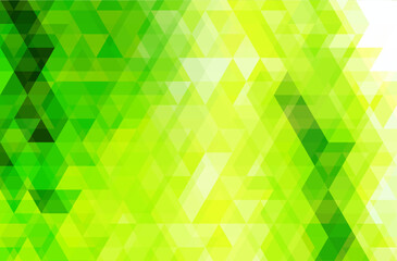 Abstract green mosaic background triangle geometric background design elements vector illustration