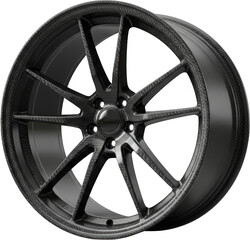 Obraz premium Luxury Black Carbon Fiber Multi Spoke Car Wheel Rim Design