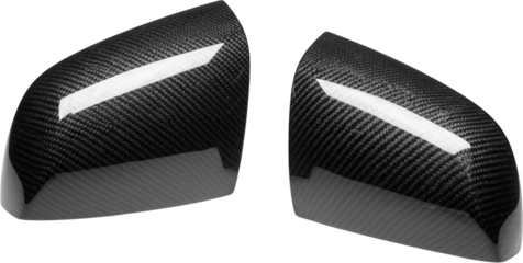 Pair of Glossy Carbon Fiber Car Side View Mirrors Automotive Replacement Parts