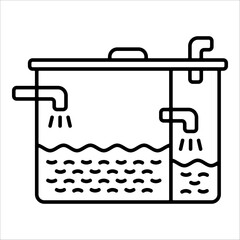 Septic Tank  Icon Element For Design
