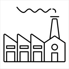 Factory  Icon Element For Design