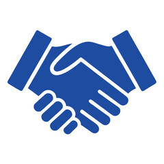 handshake icon vector illustration on white background