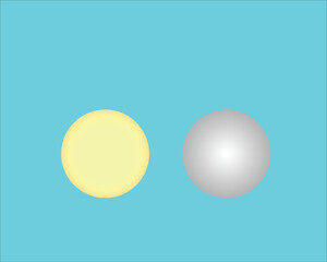 Pearls on a blue background