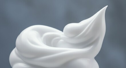 Obraz premium White Cream Swirl Texture