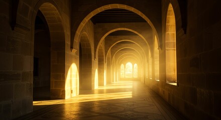 Obraz premium Stone Archway Sunlight